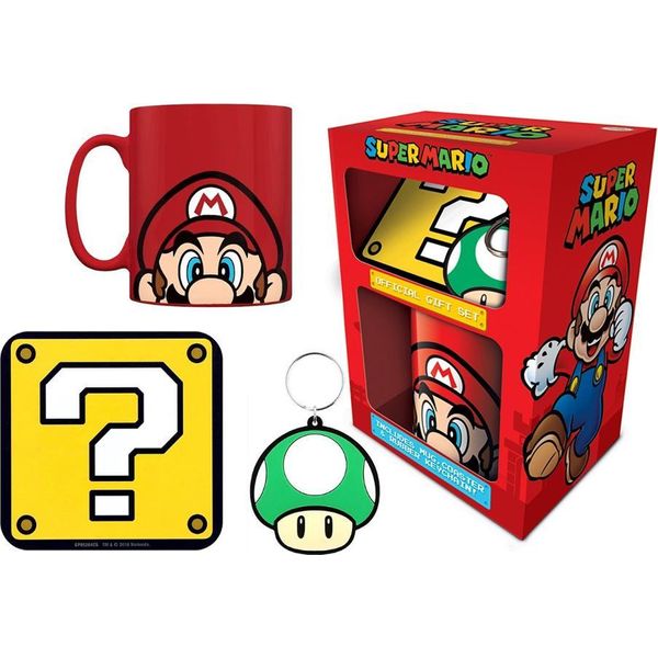 Zestaw Prezentowy Super Mario Z Kubkiem, Breloczkiem I PodkłAdką-image