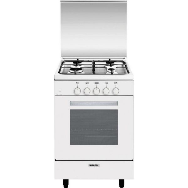 Cucina A Gas 60L 4 Fuochi Bianco Glem Ga551Gwh-image