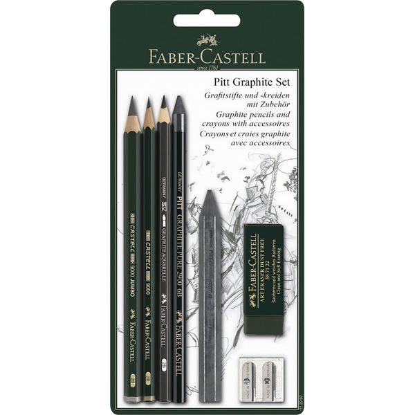Faber Castell FC-112997 Potloodset Faber-Castell Pitt Graphite 7-Delig Op Blister-image