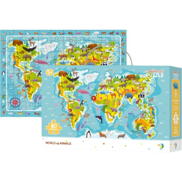 Dodo Il Mondo Degli Animali: Puzzle Da 80 Pezzi-image