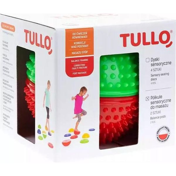 Emisfero Sensoriale Per Massaggio Rosso-Verde - 2 Pz / Tullo-image