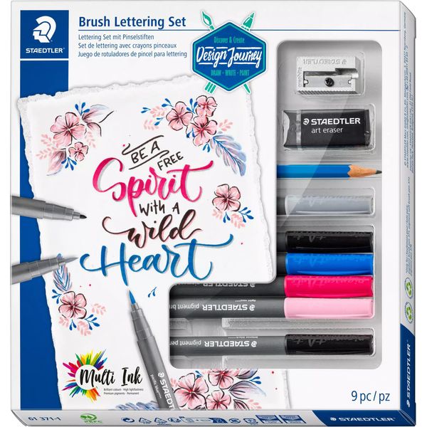 Staedtler 61 371-1 Set Di Strumenti Di Scrittura Brush Lettering Set Pigment Brush 371-image