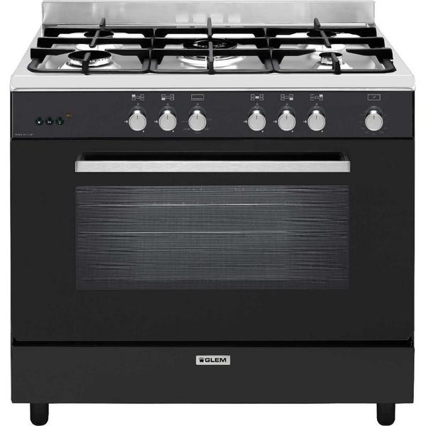 Piano Cottura A Gas 109L 5 Fuochi Nero Glem Ge960Cmbk2-image