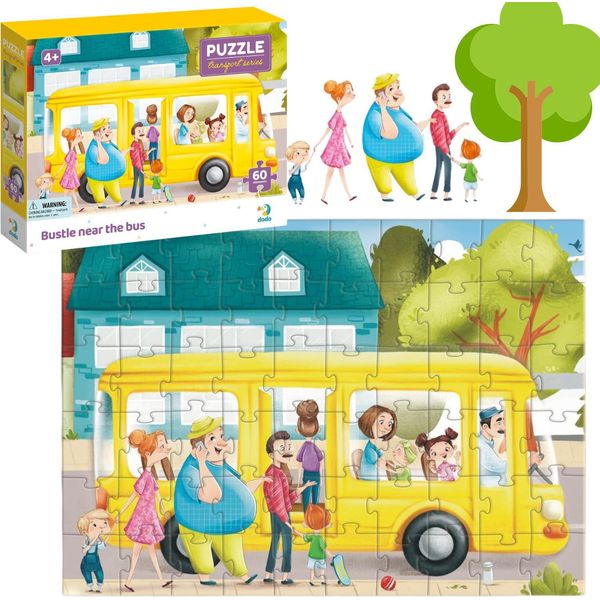 Puzzle 60 Trambusto Vicino All'autobus-image