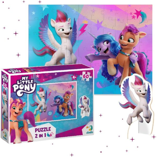 Puzzle 60 My Little Pony Con Figura Del Personaggio-image