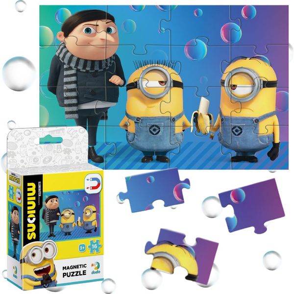 Puzzle Magnetico Mimons Little Gru 16 Pezzi-image