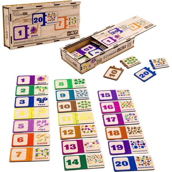 Puzzle Numerico In Legno Numeri Immagini Elementi Forme Puz-53322-image