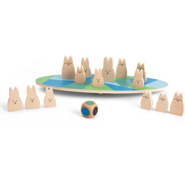 Bs Toys Gioco Di Equilibrio In Legno Conigli-image