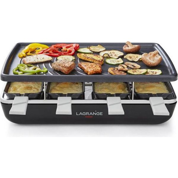 Macchina Per Raclette Per 8 Persone 1200W + Grill Lagrange 179301-image