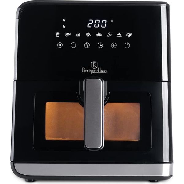 Friggitrice Ad Aria Calda Berlingerhaus 7,5 L Nero Opaco Collezione Friggitrice Ad Aria-image