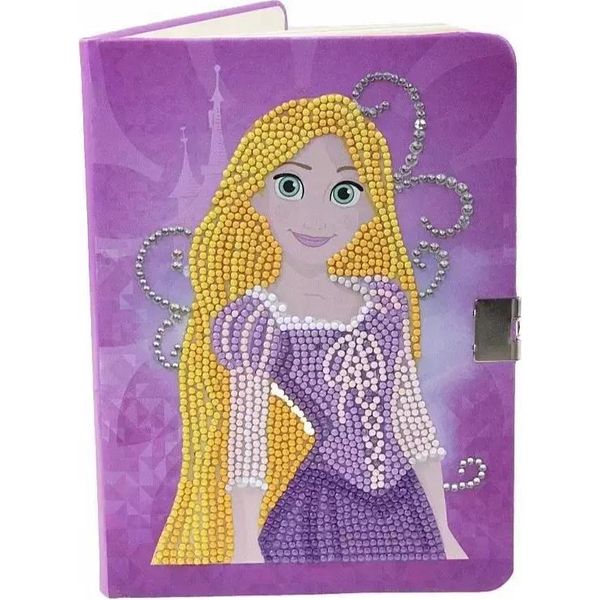 Diario Segreto Di Rapunzel Con Mosaico Di Diamanti - Scoprite La Magia Della Creatività! Crea Qualcosa Di Speciale Con Epee Crystal Art, Perfetto Per I Piccoli Artisti!-image