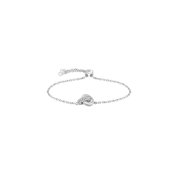Armkette Boss "Live Precious", Edelstahlfarben, Kristallweiß, Kristallweiß, ArmbäNder, Damen, 20,5Cm, Edelstahl, Armkette, Mit Preciosa Crystal-image