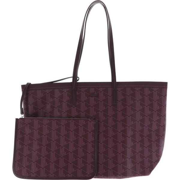 Lacoste Borsa A Tracolla Borsa Shopper Shopping Bag Mono Winetasting Damson Viola Scuro-image