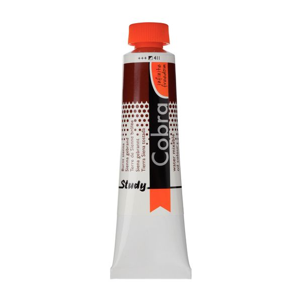 Cobra Study Olio Miscibile All'acqua Tubo 40 Ml Siena Bruciato 411-image