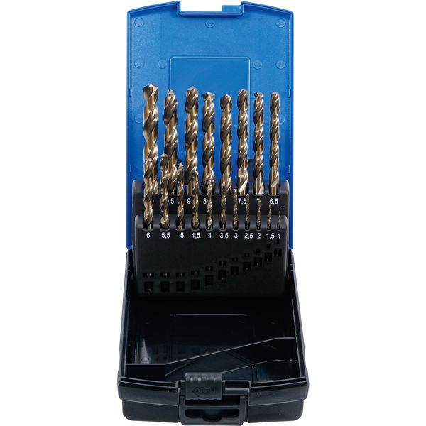 Bgs Set Di Punte Twist HSS-G M35 In Acciaio Al Cobalto 1 - 10 Mm 19 Pezzi - 9297-image