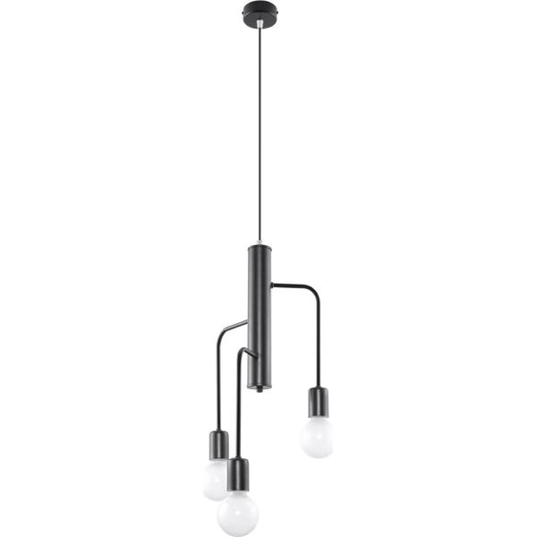 Lampada A Sospensione Oralia 3 E27 Schwarz Di Lumilo-image