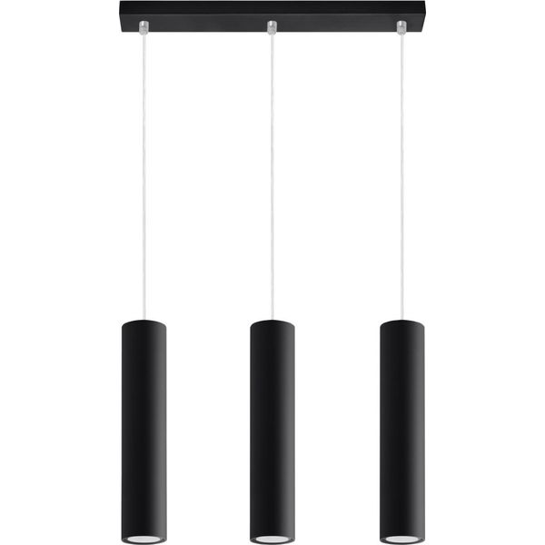Elegante Lampada A Sospensione Lumilo Bellix 3 Nera-image