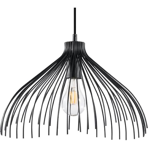 Solidix 1 Lampada A Sospensione Nera E27 Di Lumilo-image