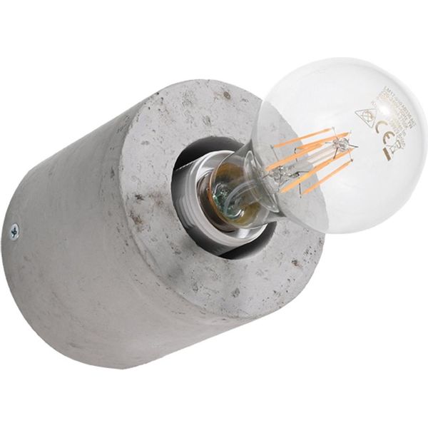 Lumilo Sensix 1 Lampada In Cemento E27, Grigio, IP20, Dimmerabile-image