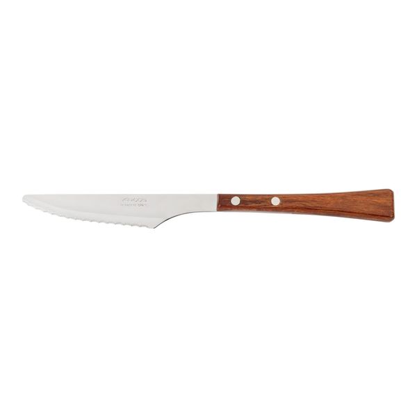 Coltello Da Tavola Arcos Manchega 479400 Monoblocco In Un Unico Pezzo Di Acciaio Inossidabile 18/10, Mango In Legno Compromesso E Lama Da 12 Cm In Scatola-image