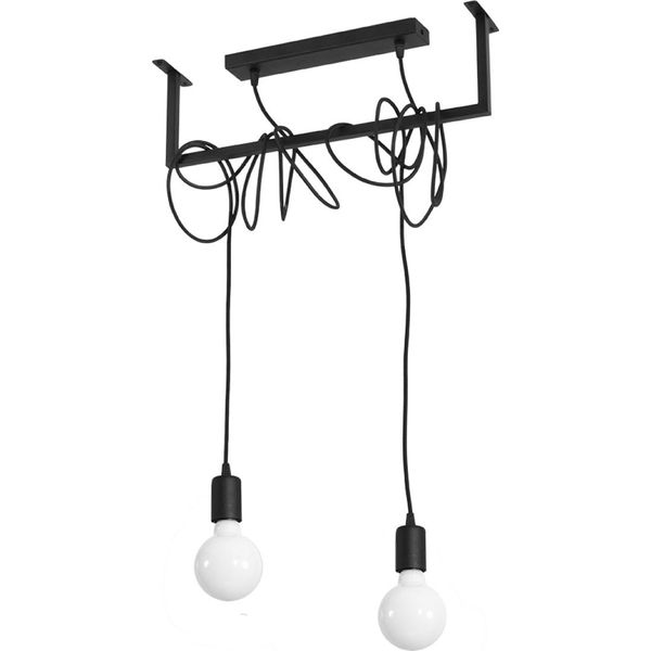 Circlix 2 Lampada A Sospensione E27 Nero Di Lumilo-image