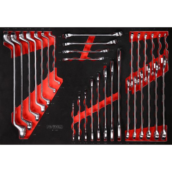 Ks Tools Set Di Chiavi Con Inserto In Schiuma 31 Pezzi In Pollici - 811.0031-image