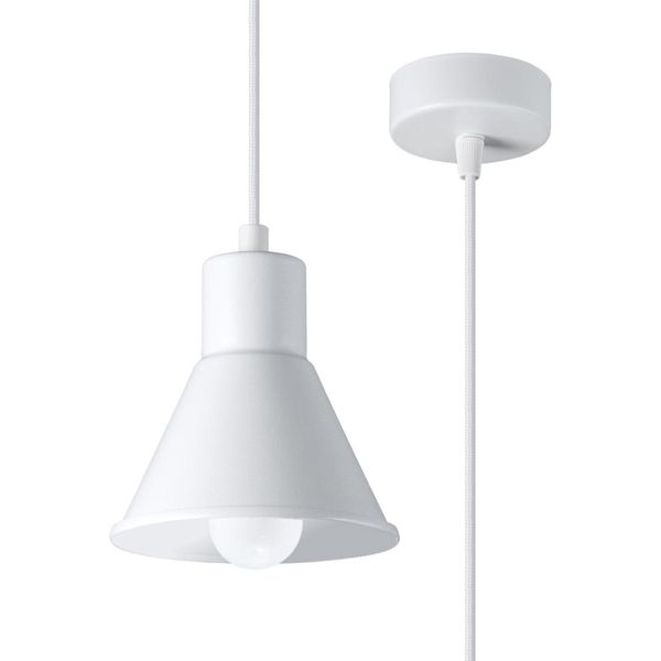 Lampada A Sospensione Tazilo 1 E27 Bianca Lumilo - Eleganza Dimmerabile-image