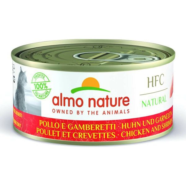 Almo Nature Hfc Natural Huhn & Garnelen 150Gx24-image