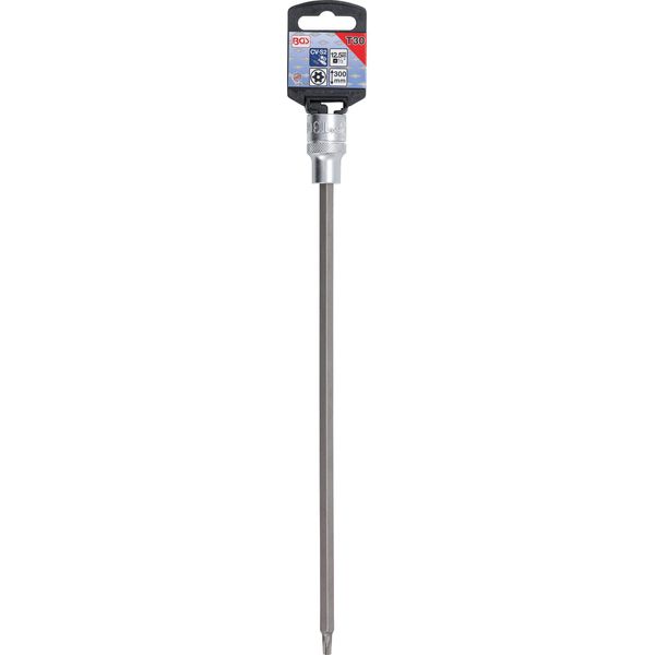 Inserto Bit | Lunghezza 300 Mm | Azionamento Quadrato 12,5 Mm (1/2") | Profilo A T (Per Torx) Con Foro T30"-image