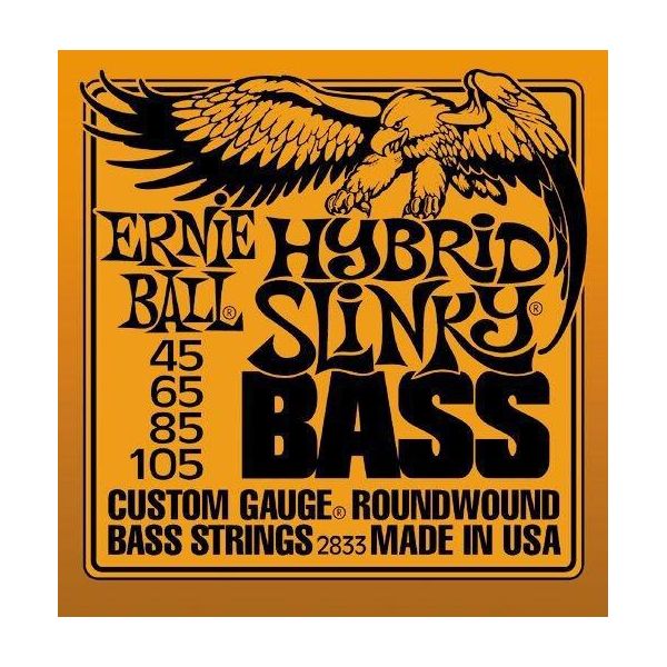Ernie Ball P02833 Basso 4 Pz Acciaio Chitarra-image