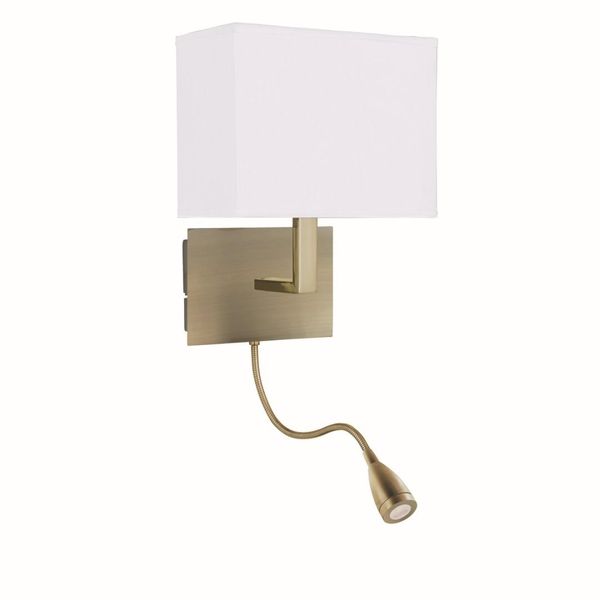 Applique A Led, Ottone, Antico, Braccio Flessibile, Dimmerabile-image