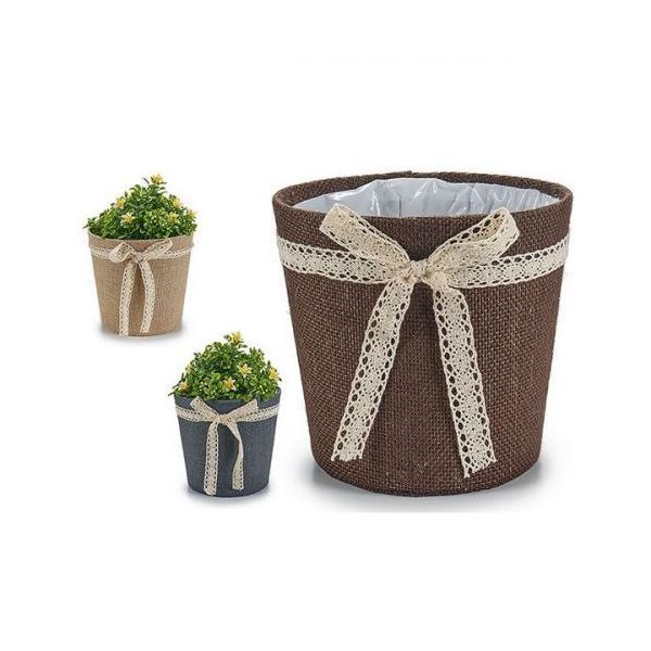 Vaso Per Piante Ibergarden Grey Natural Chocolate 18 X 17 X 18 Cm-image