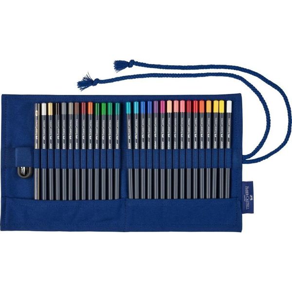 Faber Castell Fc-114752 Astuccio Roller Con 27 Matite Colorate Goldfaber, 1 Temperino E 1 Matita Goldfaber 4B-image