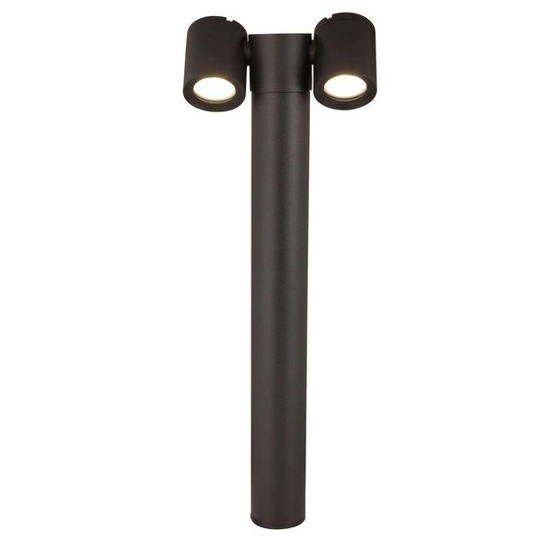 Lampada Da Terra, Ingresso, Nero, IP54, Attacchi GU10, H 55Cm-image