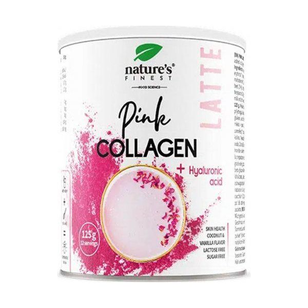 Nature's Finest Pink Collagen Latte Miscela + Acido Ialuronico - 125 G-image