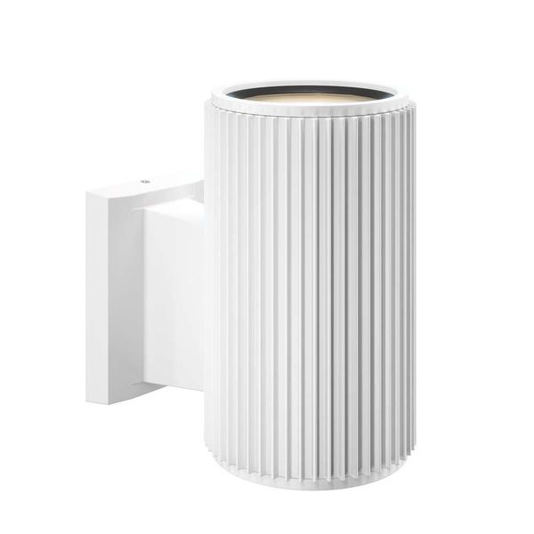 Applique, Metallo Bianco, IP54, 1X Presa E27, Altezza 16Cm-image