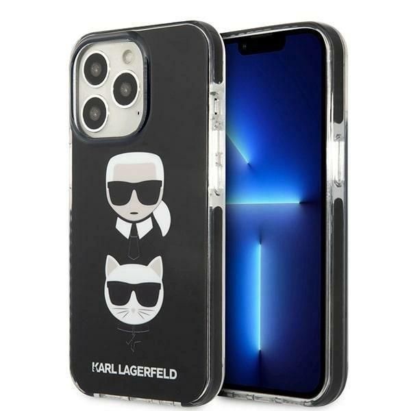 Karl Lagerfeld Klhcp13Ltpe2Tk Custodia Rigida Per Iphone 13 Pro / 13 6.1 Nero/Nero Karl&Choupette Head-image