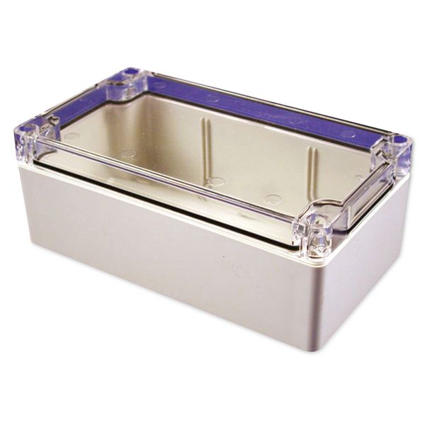Custodia Universale Hammond, 1554J2GYCL, Policarbonato, Grigio/Trasparente, IP68, 160X90X60 Mm-image