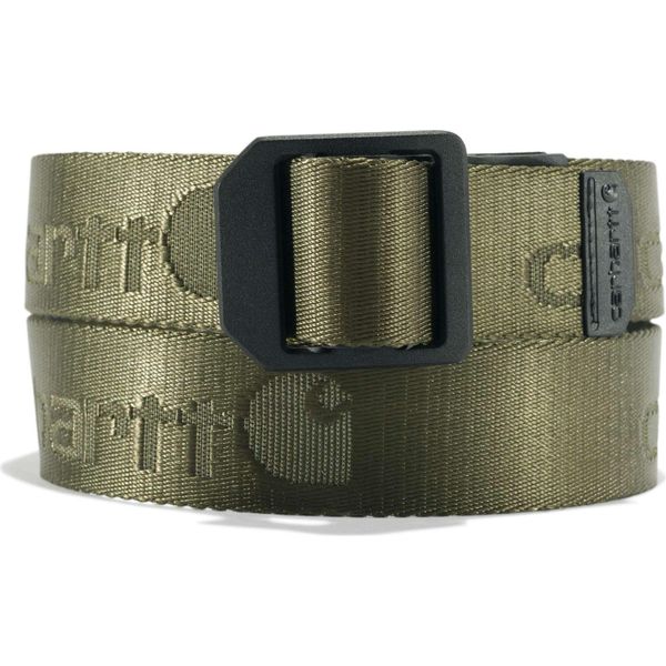 Carhartt A0005768 Cintura In Nylon Con Chiusura A Scala Verde Militare M-image