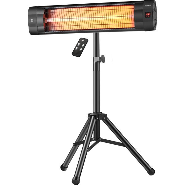 Riscaldatore Radiante Echos | Con Telecomando | Timer | 3 Livelli Di Potenza | 850 Watt | 1650 Watt | 2500 Watt-image