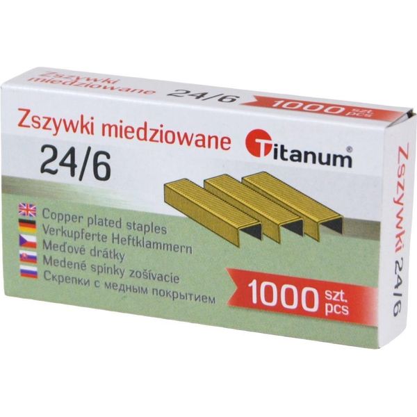 Graffette 24/6 Placcate Rame 1000 Titanum-image