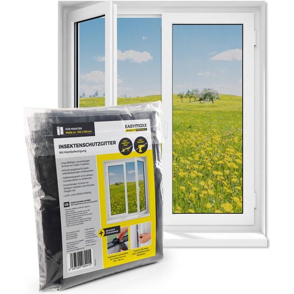 Easymaxx Insect Protect Zanzariera - Per Finestre Fino A 150X180 Cm - Velcro-image