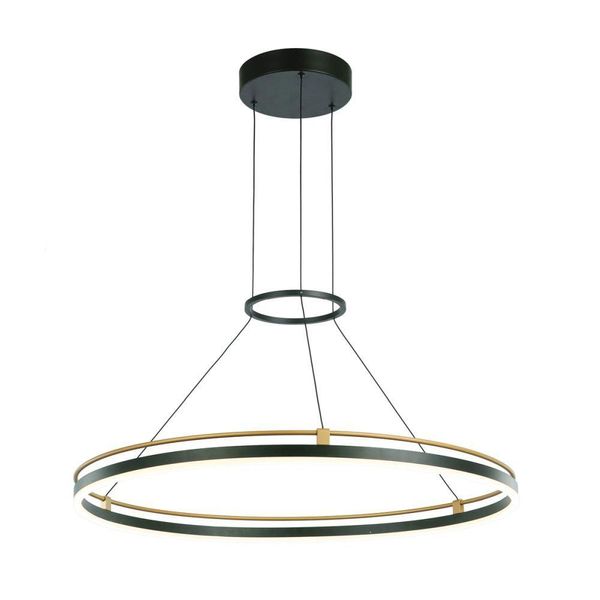 Lampada A Sospensione Led 28W Merlot PND-54638R-28W-3K-BK-GD Italux-image