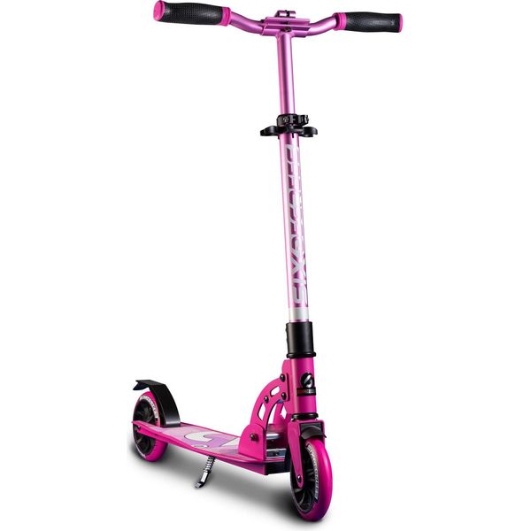 Six Degrees Scooter Junior In Alluminio Con Meccanismo Pieghevole E Cavalletto, 145 Mm, Regolabile In Altezza, Gs, Rosa-image