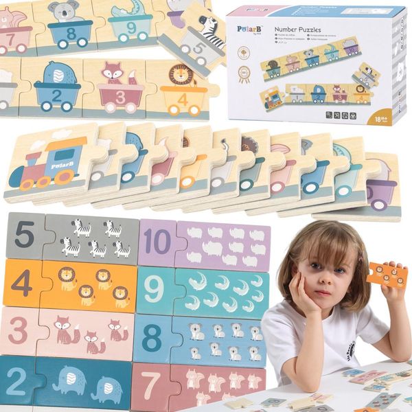 Puzzle In Legno Con Numeri Viga Polarb-image