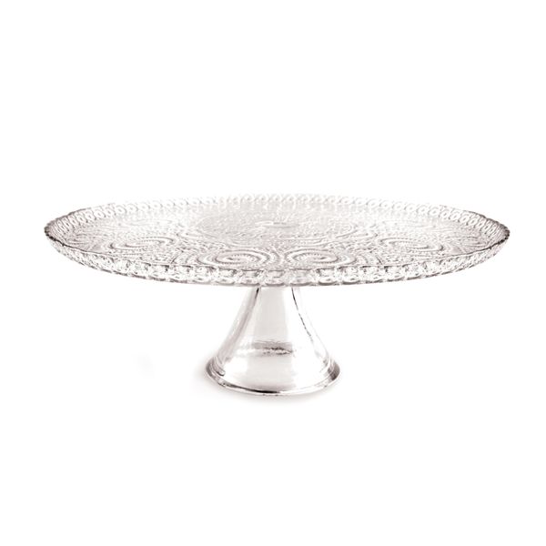 Alzata Per Dolci Excelsa In Vetro Arabesque 31 Cm Cm Trasparente-image