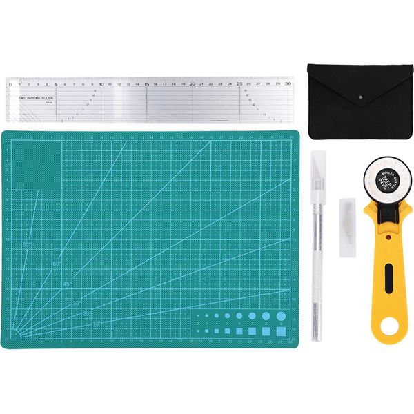 Tappetino Da Taglio Per Cucito Autocicatrizzante, Kit Di Taglierine Rotanti Kit Di Strumenti Artigianali, Set Per Artisti, Artigiani E Hobbisti-image