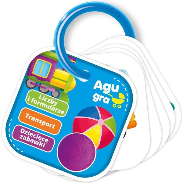 Agu Carte Da Gioco Sull'anello Figure E Forme Trasporto Rosso Kafer RK1050-04-image