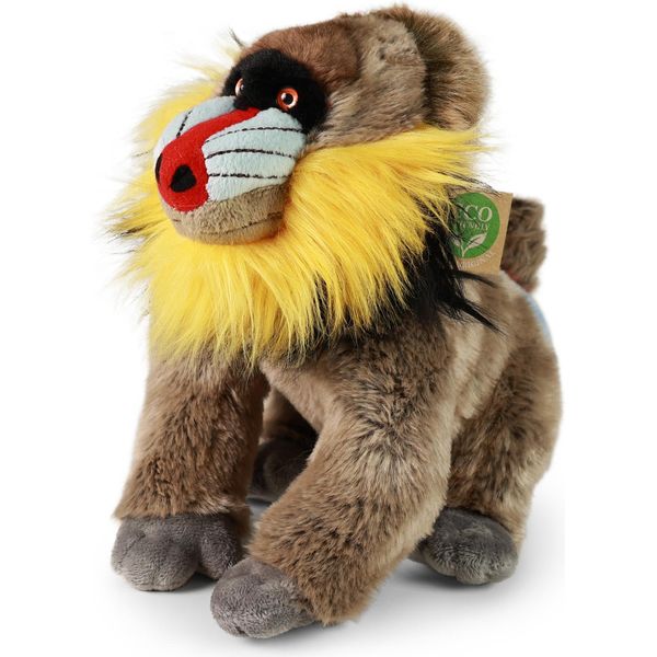 Rappa Scimmia Mandrillo Di Peluche 28 Cm ECO-FRIENDLY-image
