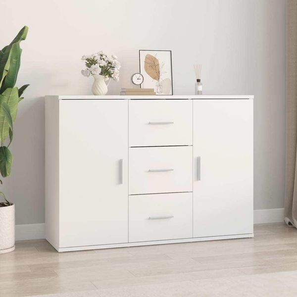 Maison Exclusive - Credenza Bianca 91X29,5X65 Cm Materiale Ligneo-image